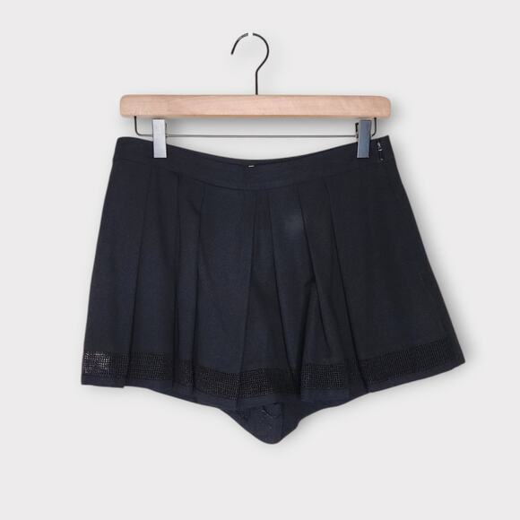 L'Agence Womens Black Pleated Shorts Skort S Pockets Dressy Capsule - Picture 3 of 9